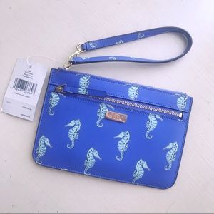 Kate Spade Sea Ponies wristlet wallet Seahorse
